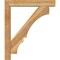 Ekena Millwork Balboa Block Rough Sawn Bracket w/ Offset Brace, Western Red Cedar, 6"W x 34"D x 40"H BKT0604X34X40BOA05RWR - alternate 2